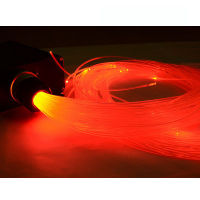 Brightness 20PCS X 2mm Diameter 1～5 Meters Length PMMA End Glow Plastic Optic Fiber Cable For Lighting Decoration Free Shipping