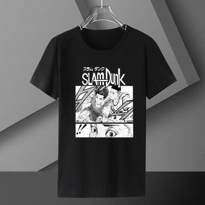 ข้อเสนอพิเศษ-tshirt-t-shirt-manches-courtes-homme-streetwear-unisexe-mignon-avec-dessin-anim-japonais-slam-dunk-harajuku-s-5xl-s-5xl