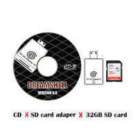 Newest V2 SD Card Reader Adapter + CD with DreamShellBootLoader for DC Dreamcast Game Console + 32GB SD Card