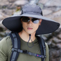 ；。‘【； Summer Removable  Neck Protection Breatha Climbing Hats Wide Brim Hat Men Outdoor Anti-UV Fishing Hat Multiftional Panama