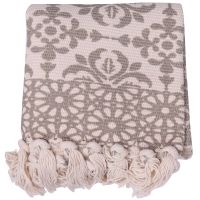 60 x 90cm + 20 Fringed Home Decoration Cotton Linen Hand-Woven Carpet Geometric Floor Mat Bedroom Living Room Carpet with Fringed Home Decoration