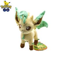 【CW】 Genuine Anime Pokemon Leafeon Plush Kawaii Doll Soft Pet Elf Toys Cartoon Kids Stuffed Animals Gifts Pokemon Dolls