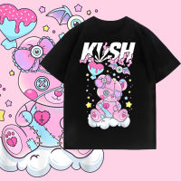 KU*SH เสื้อยืดตุ๊กตาหมีชั่วร้าย เสื้อ evil teddy bear ผ้า Cotton 100 % 6