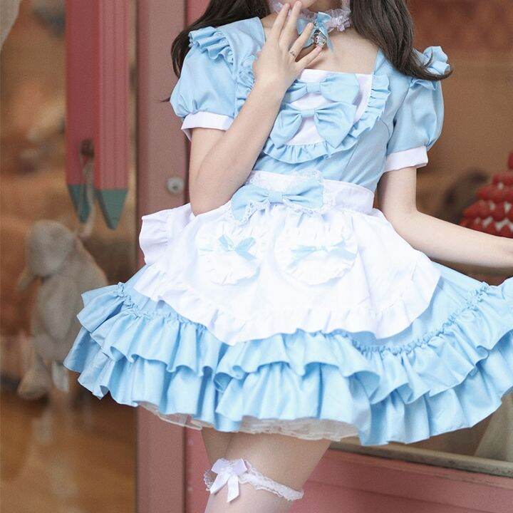 shuaiyi-อะนิเมะ-azul-lolita-empregada-vestido-การ์ตูนบทบาทเล่น-restaurante-uniforme-conjunto-vestido-de-ฮาโลวีน-elegante-s-xxl-novo