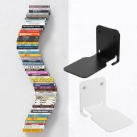 Floating Bookshelf Invisible Concealed Bookcase Holder Heavy Duty Metal Wall Shelves Book Storage Organizer for Home Office Room Shoes Accessories