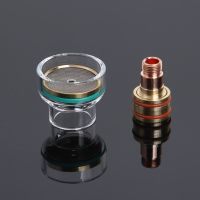 TFM53NCN TIG Welding Torch Kit Glass Cup Collet Gas Lens 1.6mm/2.4mm Welding Nozzle for WP-17/18/26 Argon Arc Welding Torch Welding Tools