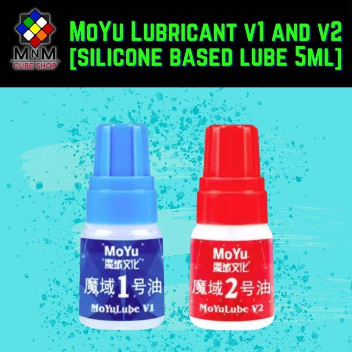 【Ready Stock】 Rubiks Cube Lube Moyu Lubricant v1 and v2 silicone based