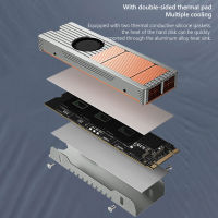 TEUCER ระบายความร้อนฮีทซิงค์ PCIE NVMe NGFF โซลิดสเตฮาร์ดดิสก์ฮีทซิงค์อลูมิเนียมกระจายความร้อนหม้อน้ำ3ขาอุปกรณ์เสริม