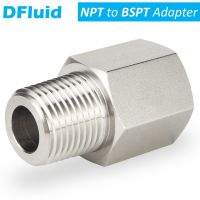 1 pcs Female BSPT to Male NPT Adapter Female NPT to Male BSP 1/8 1/4 3/8 1/2 3/4 Connector Pipe Fitting 316 Stainless Steel