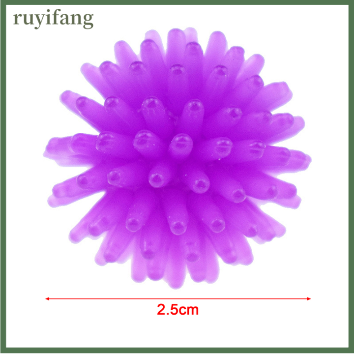 ruyifang-ลูกบอลของเล่น12x-สำหรับแมวลูกบอลของเล่นตุ๊กตาลูกบอลสีสันสดใสของเล่นให้แมวเคี้ยวเล่นแบบโต้ตอบมีหนาม