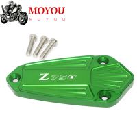 Motorcycle CNC Front Brake Fluid Reservoir Cap Cover For KAWASAKI Z750 2010-2014 Z750 LOGO Z750