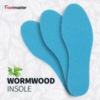 【CW】 FootMaste Wormwood Deodorization Insoles Soft Memory Foam Breathable Mesh Shoes Cushioning Inserts for Men