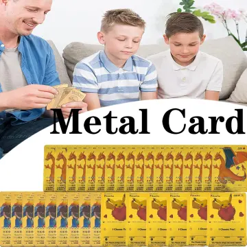 10000 Arceus Vmax DIY Golden Pokemon Cards in Spanish Iron Metal Pokmo  Letters Kids Gift Game Collection Cards