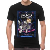 Manga Jojo Bizarre Adventure T-Shirt Men Novelty T Shirts Short Sleeve Anime Jotaro Kujo Tshirt Cotton Tee Top Clothes