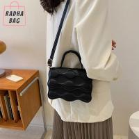 SFHDHETRR คลื่นคลื่นคลื่น กระเป๋า Crossbody หนังพียู เสื้อมีจีบ กระเป๋าสำหรับผู้หญิง ของขวัญสำหรับเด็ก จุได้มาก กระเป๋าเงินสะพายไหล่ สำหรับผู้หญิง