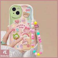 เคสตุ๊กตาน่ารักหลากสี3D เข้าได้กับ IPhone 7Plus XR 11 14 12 13 Pro Max XS X MAX 7 6 Plus SE 2020การ์ตูนกระต่ายหมีกบสัตว์3D ขอบโค้งหยัก