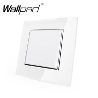 【Hot-Selling】 HI UTILITY PRODUCTS สวิตช์รีเซ็ต2ตัวพร้อมกรงเล็บ Wallpad 110-250V แก้วคริสตัลสีขาว EU 2ตัวสวิตช์สัมผัสชั่วขณะเหมือนกระดิ่ง