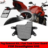 Tank Protective Grille FOR DUCATI V4s Streetfighter V4 Pillion Peg Removal Kit Fuel Tank Cover Guard Fuel Tank Protection Net