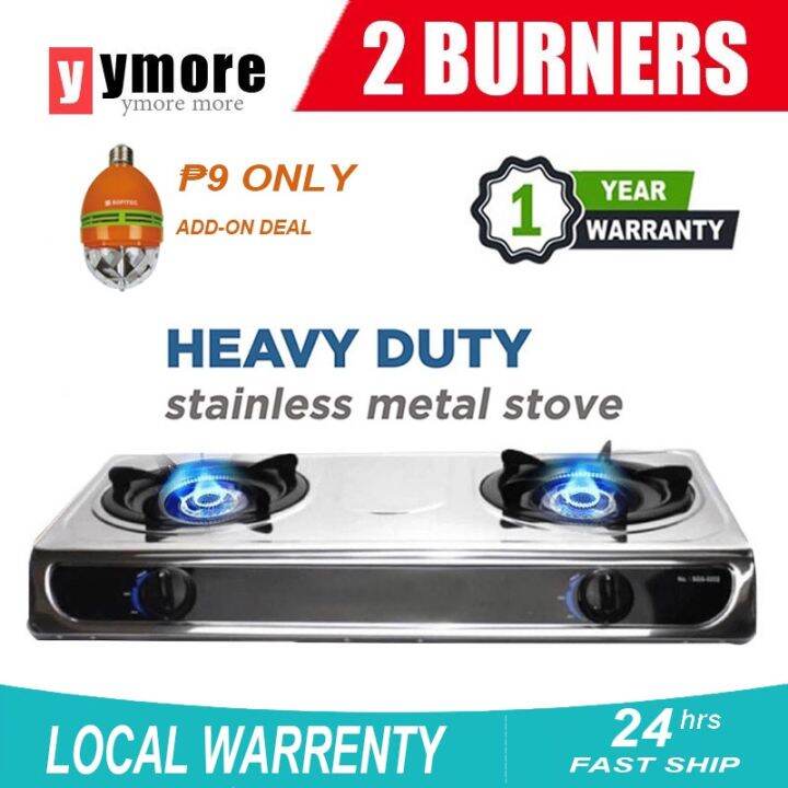 Standard LPG Gas Stove Double Burner Automatic Ignition Individual