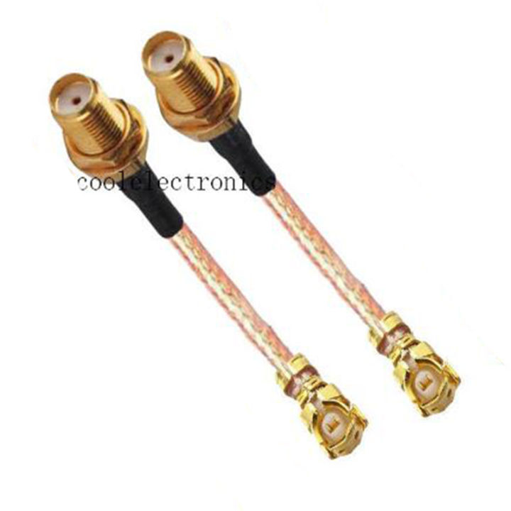2pcs RG178 u.FL/IPX/IPEX to SMA Female RF Coax Adapter Pigtail Cable 10/15/20/30cm