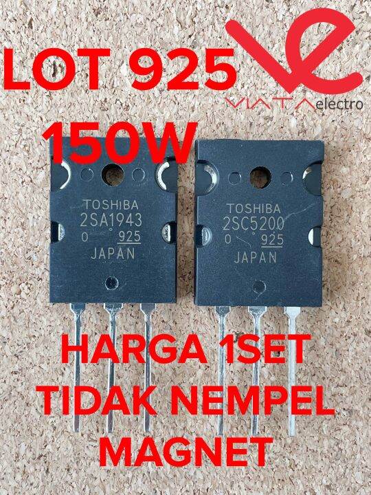 TRANSISTOR A1943 C5200 MURAH 150V (1SET) 2SA1943 2SC5200 A 1943 C 5200
