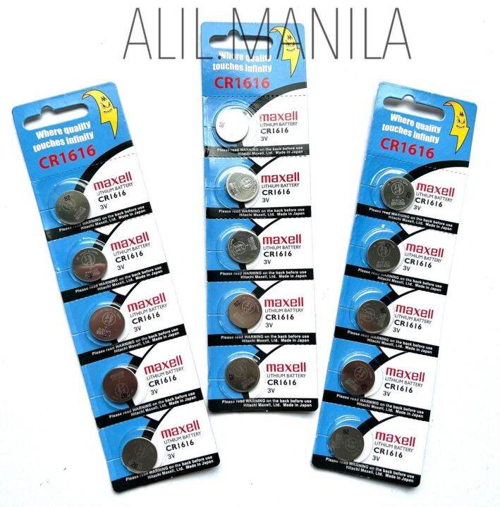 CR1616 3V Maxell original Lithium Battery CR 1616 Button Coin Cell
