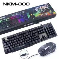 NUBWO NKM-300 พร้อมเมาส์ INFAREZ ของแท้ประกัน 1 ปี (Gaming Keyboard)