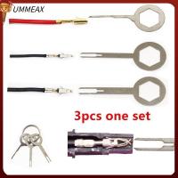 UMMEAX 3Pcs ปลั๊กเอนกประสงค์ Puller New ขั้วต่อหนีบสายไฟฟ้ารถ Terminal อุปกรณ์กำจัดเครื่องดูดสิวชุด