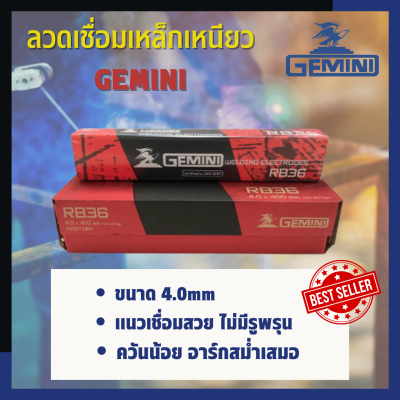 ลวดเชื่อมเหล็กเหนียว GEMINI รุ่น D-1 ขนาด 4.0 มม.