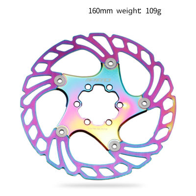 Mountain bike thickened floating rotor 140mm 160mm 180mm 203mm road bike strong cooling disc brake rotors rainbow MTB