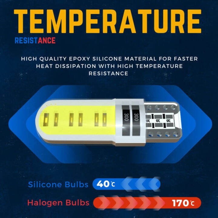 หลอดไฟไฟ-led-t10-501-w5w-20แพ็คปราศจากข้อผิดพลาดไฟเก๋งรถแคนบัสสำหรับโดมแผนที่ประตูไฟป้ายทะเบียนรถ