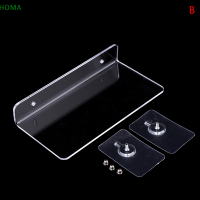 ?【Lowest price】HOMA 1PC acrylic CLEAR ชั้นวางผนังลอยชั้นวางผนังสำหรับห้องนั่งเล่นห้องน้ำ