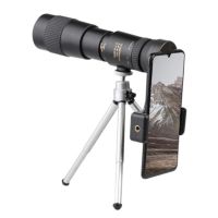 ZZOOI 10-300X40 Zoom Monocular Telescope Portable Night Telescopic With Tripod Hunting Optical Mobile Phone Accessories