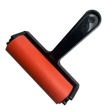 Brayer Roller,Print Ink Roller Printing Tool Strong for Easy Cleaning Hard  Rubber Applicator for Arts & Crafts Printing