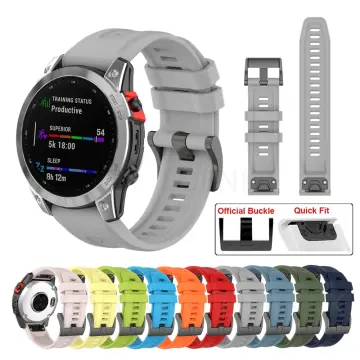 26 22MMSilicone QuickFit Watchband Correa Strap For Garmin Fenix 7X 7 Pro  47 51mm 6X 6 5 5X Epix 2 Smartwatch Wristband Bracelet