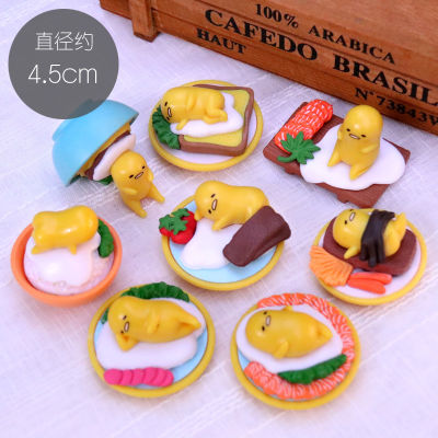 2021Action Figure Model Egg Yolk Brother Doll Lazy Yolk Jun Hand-made Desktop Cake Decoration Small Ornaments Toys for Children Gift