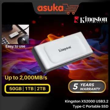 Kingston XS1000 Portable USB 3.2 Gen 2 SSD (1TB)
