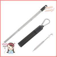 หลอด+แปรงทำความสะอาดพกพา KECH สีเทาREUSABLE STRAW+CLEANING BRUSH KECH GREY **ด่วน ของมีจำนวนจำกัด**