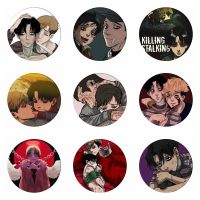 【CC】 Killing Stalking Badges Yoonbum Brooch Samgwoo Jewelry Pin Collection Breastpin for