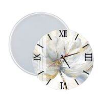 DM732 Large Round Clock Resina Epoxy Transparente Molds Silicon Wall Decor Manualidades Room Hanging Ornaments