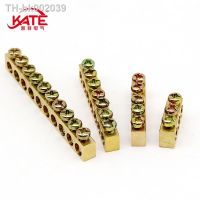 ☊▤❈ 1PCS Multi-specification Terminal Block Zero Ground Terminal Brass Row Junction Box Power Distribution Cabinet Screw Connector