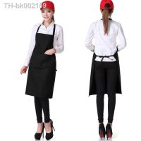 ✥ 2022 New Fashion Unisex Work Apron For Men Canvas Black Apron Bib Adjustable Cooking Kitchen Aprons For Woman With Tool Pockets