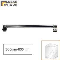 600mm-800mm Stainless steel bathroom knighthead fixed rod clip Adjustable length clips on both sides DIY Shower room