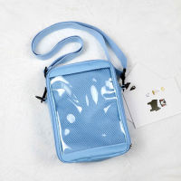 New Mini Crossbody Bags for Women Cute PVC transparent Small clear Ita Bag Black White womens Shoulder Purse for Phone