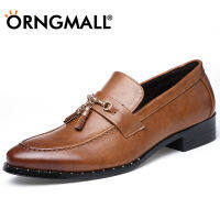 ORNGMALL รองเท้าหนังลำลองสำหรับผู้ชาย,รองเท้าหนังของมาใหม่รองเท้าทางการแต่งพู่ชุดเดรสออกซ์ฟอร์ดปาร์ตี้สำนักงานไนท์คลับตัดผมรองเท้างานแต่งงานรองเท้าทางการสำหรับผู้ชาย