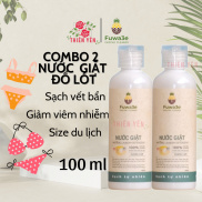 Nước giặt organic Fuwa3e hương cam size du lịch 100ml combo 2 nước giặtn