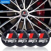 【 Xps】โตโยต้า4ชิ้น TRD โลโก้ศูนย์ล้อรถ Hub Cap สติ๊กเกอร์สัญลักษณ์ U-216