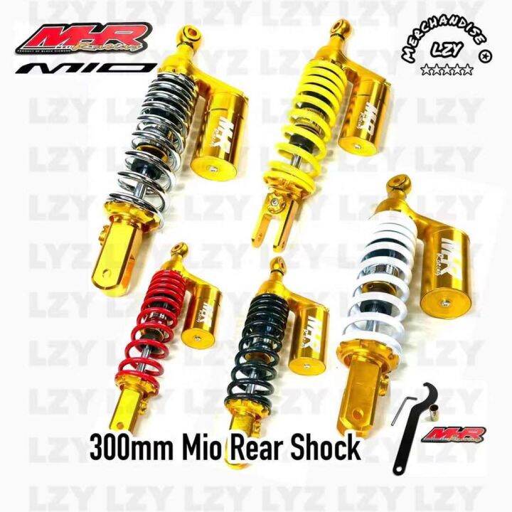 ♞MHR 300mm Mio Beat Click Rear Suspension Gas Shock Absorber GOLD