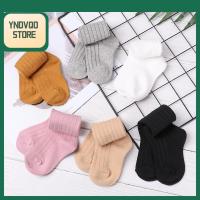 YNDVQO STORE ที่รัก ยาว สีลูกกวาด ถุงเท้าผ้าฝ้ายเข่า ฤดูหนาวที่อบอุ่น ขาอุ่น ถุงเท้าเด็ก