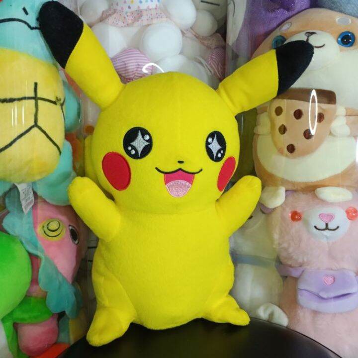 Nintendo Pokemon Pikachu Sparkle Eye Plush Hands Up Plush Anime Stuffed ...